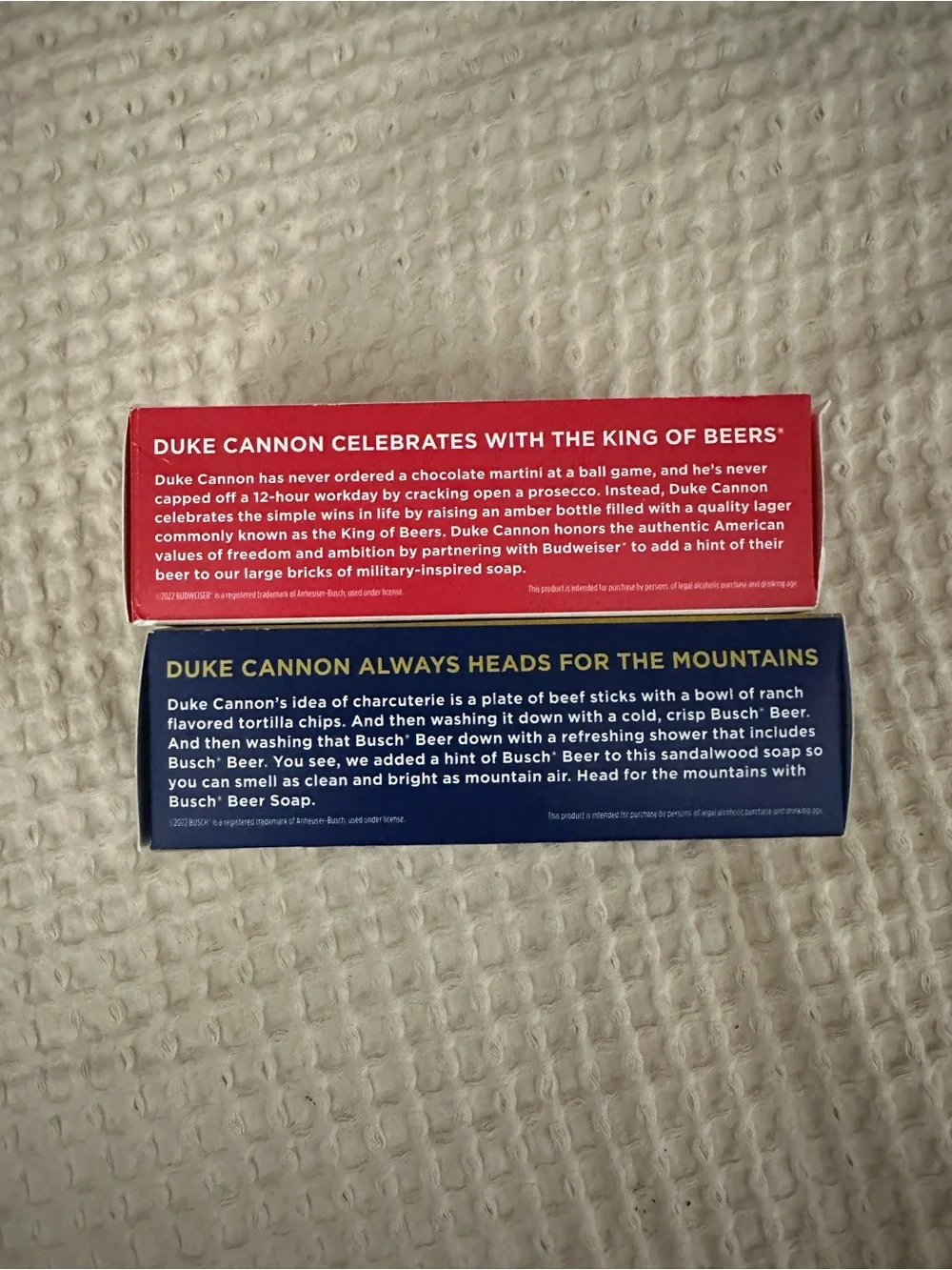 Duke Cannon Beer Soap 2pk